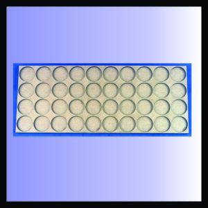 Square movement tray for 25mm rounds with 4 ranks of 10